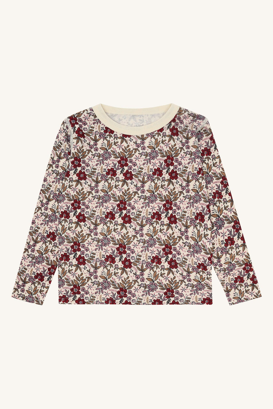 Hust and Claire Abba – Trøye i ull/bambus med blomsterprint – Off White for barn - Brobrobrille