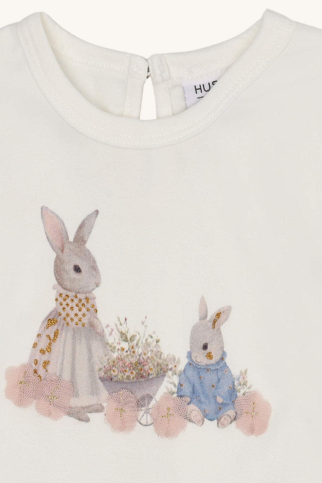 Hust and Claire Alma langermet t - skjorte med kaniner – Sugar for barn - Brobrobrille
