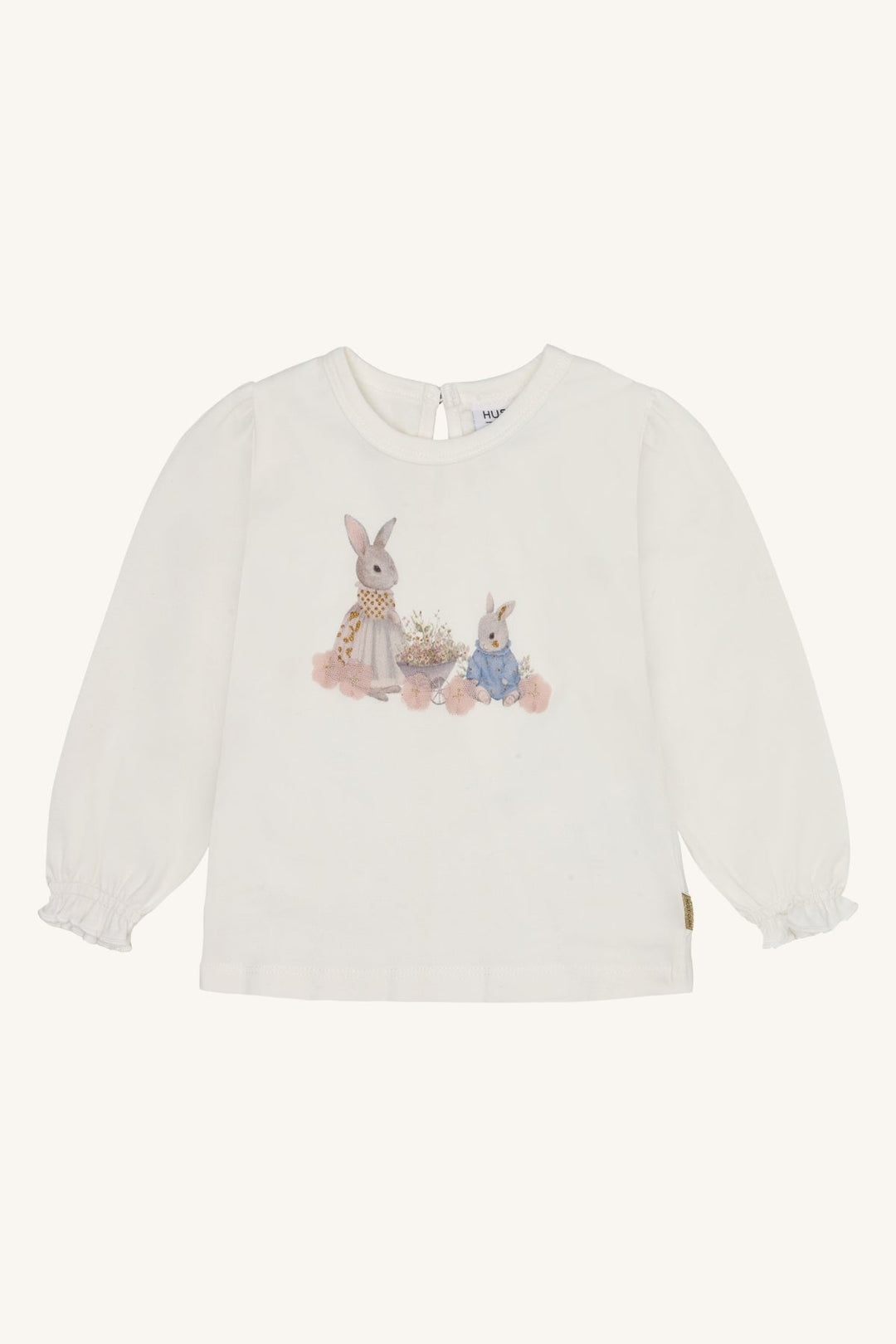 Hust and Claire Alma langermet t - skjorte med kaniner – Sugar for barn - Brobrobrille