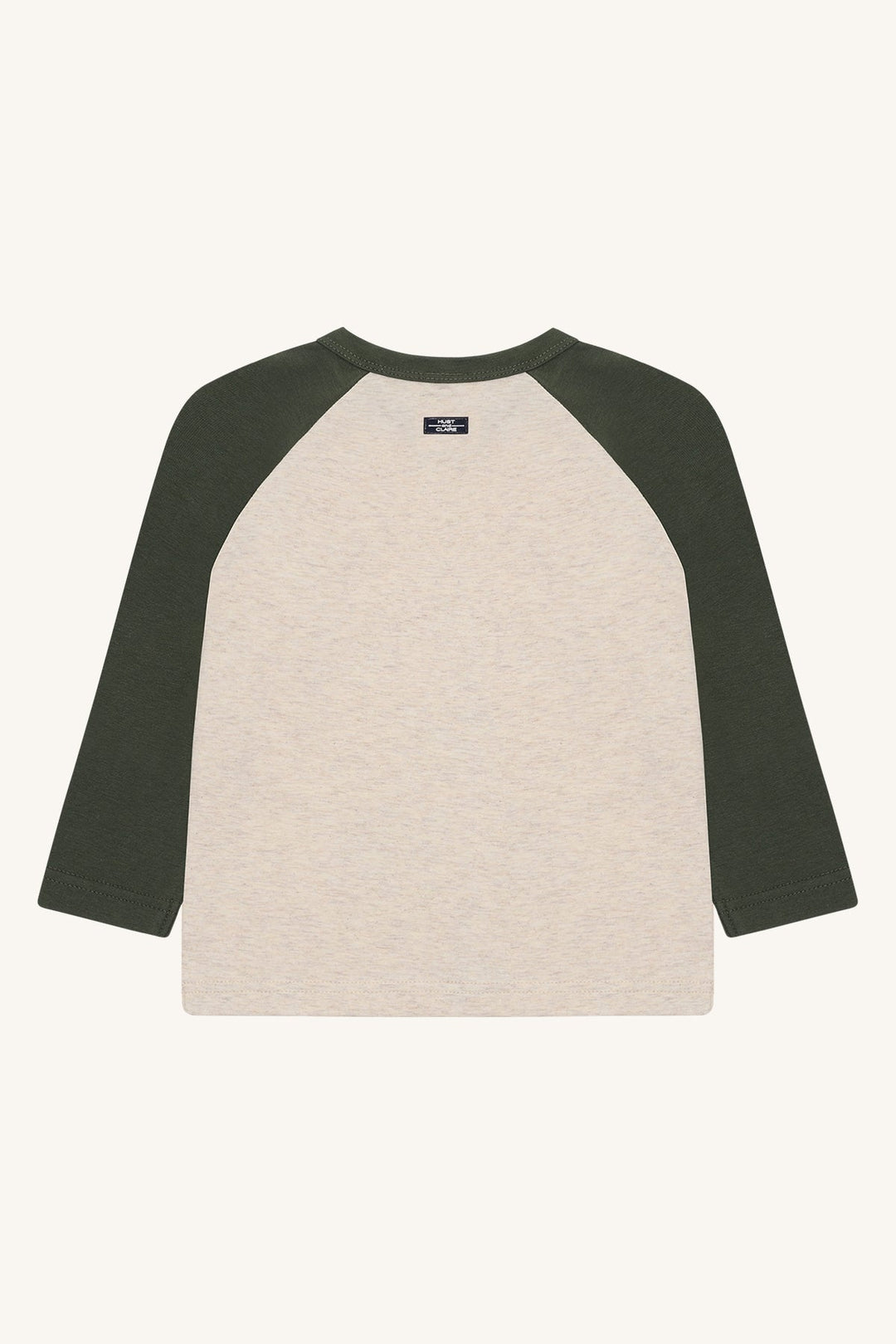 Hust and Claire Anton Langermet T - skjorte Snowleopard – Wheat Melange for barn - Brobrobrille