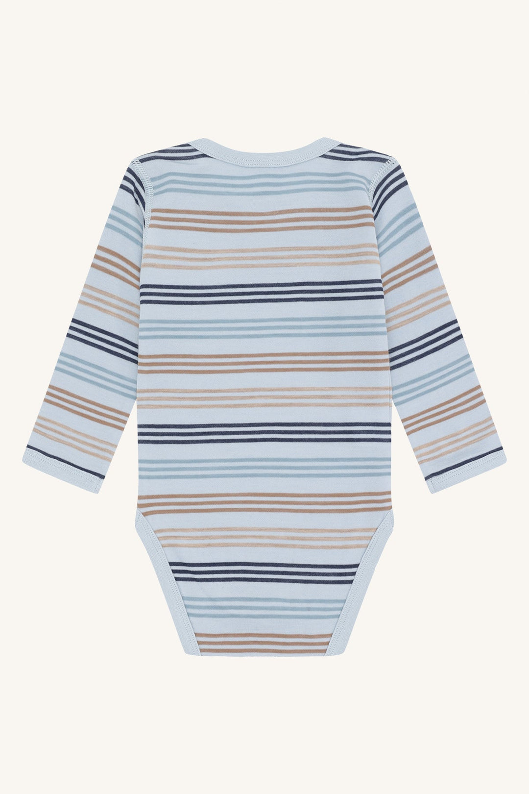 Hust and Claire Baloo 3 Stripes body i ull og bambus – Baby Blue for barn - Brobrobrille