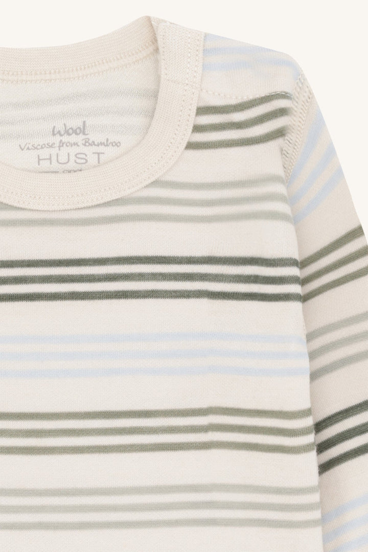 Hust and Claire Baloo 3 Stripes body i ull og bambus – French Oak for barn - Brobrobrille