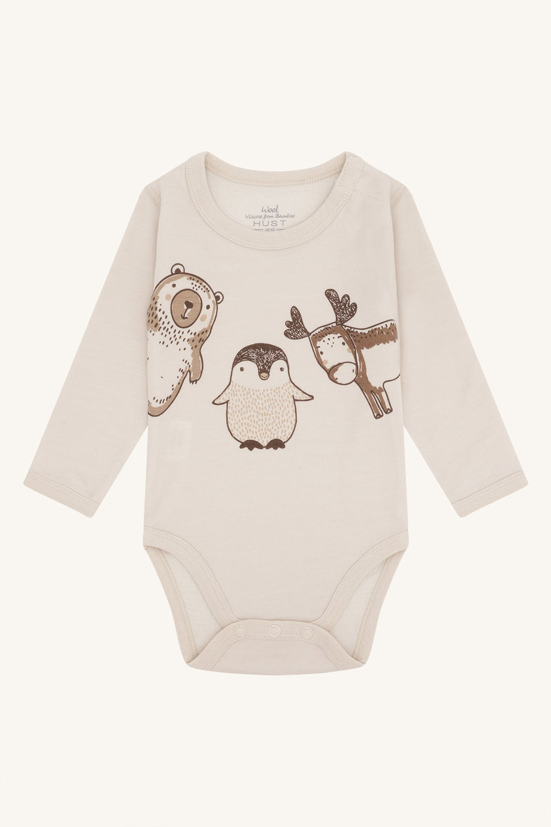 Hust and Claire Baloo Animals body i ull og bambus – French Oak for barn - Brobrobrille