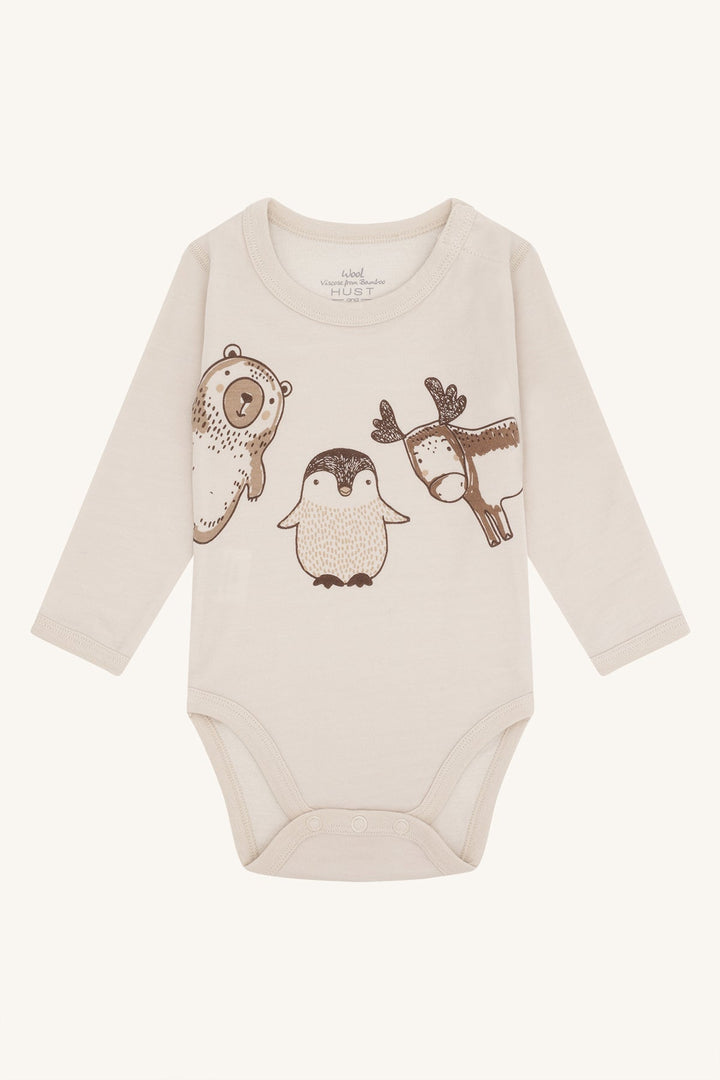 Hust and Claire Baloo Animals body i ull og bambus – French Oak for barn - Brobrobrille