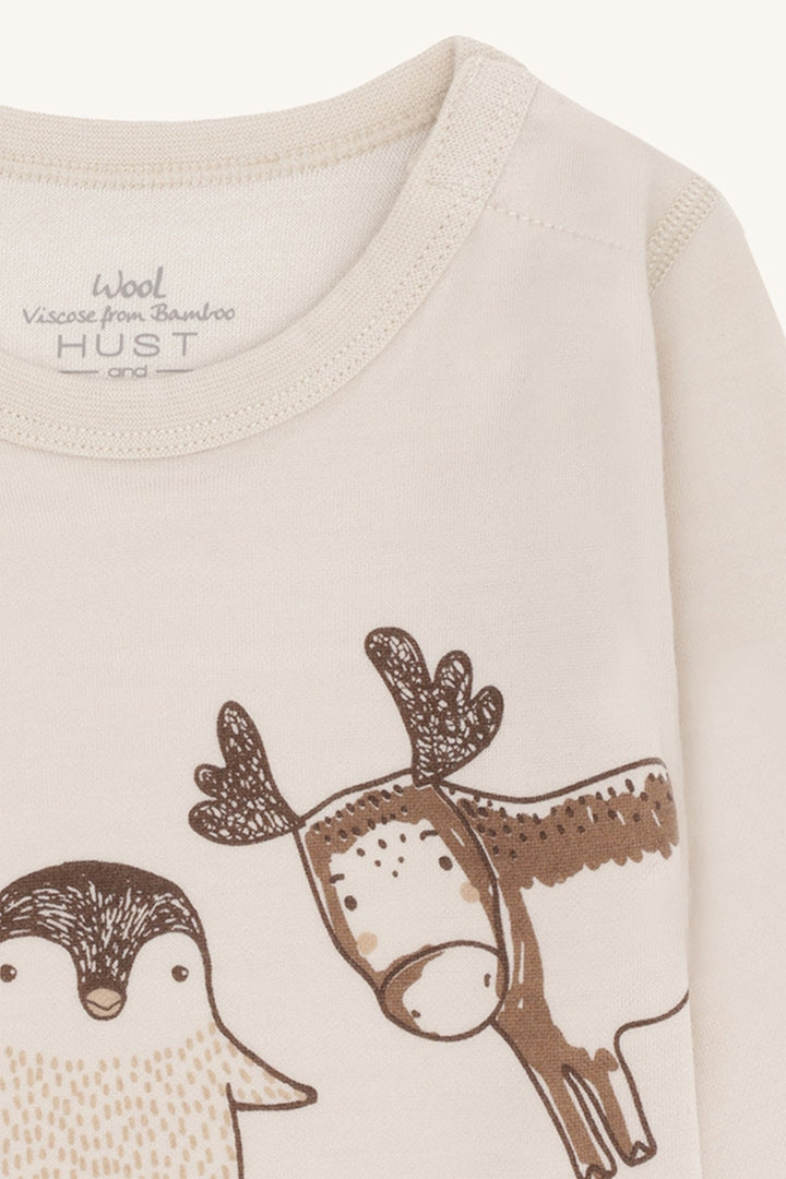 Hust and Claire Baloo Animals body i ull og bambus – French Oak for barn - Brobrobrille