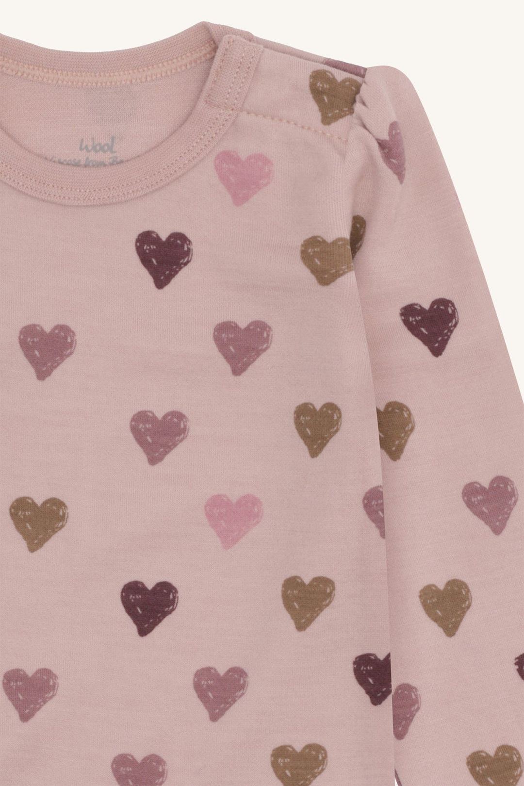 Hust and Claire Baloo body i ull med hjerter – Adobe Rose for barn - Brobrobrille