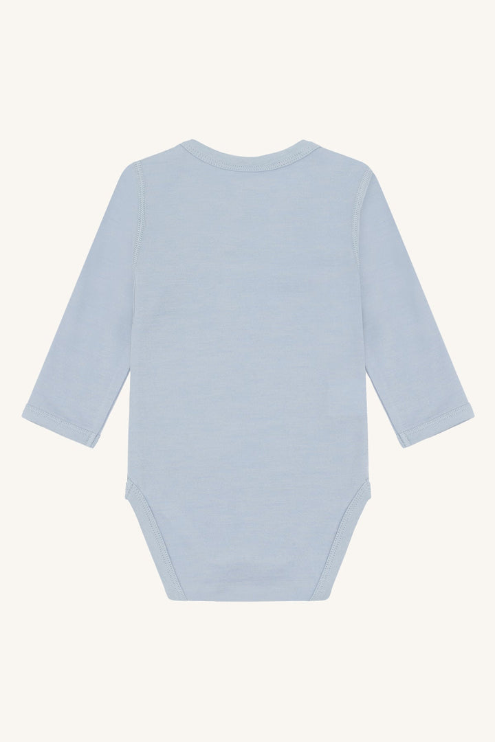 Hust and Claire Baloo Playing body i ull og bambus – Baby Blue for barn - Brobrobrille