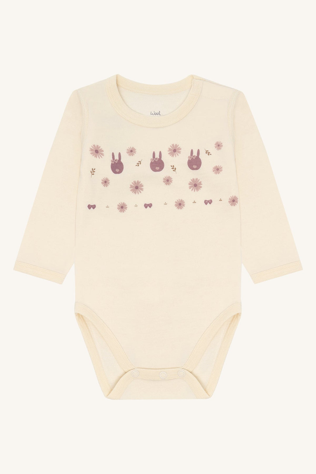 Hust and Claire Baloo Playing body i ull og bambus – Off White for barn - Brobrobrille