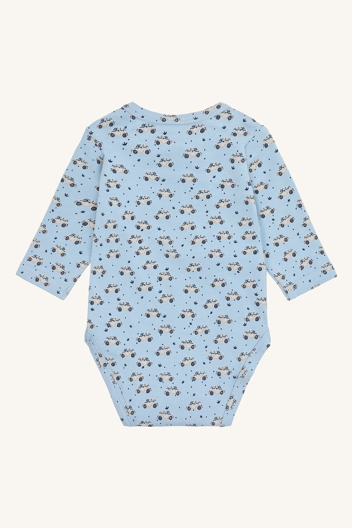 Hust and Claire Bebe Car body med bilmotiv – Baby Blue for barn - Brobrobrille