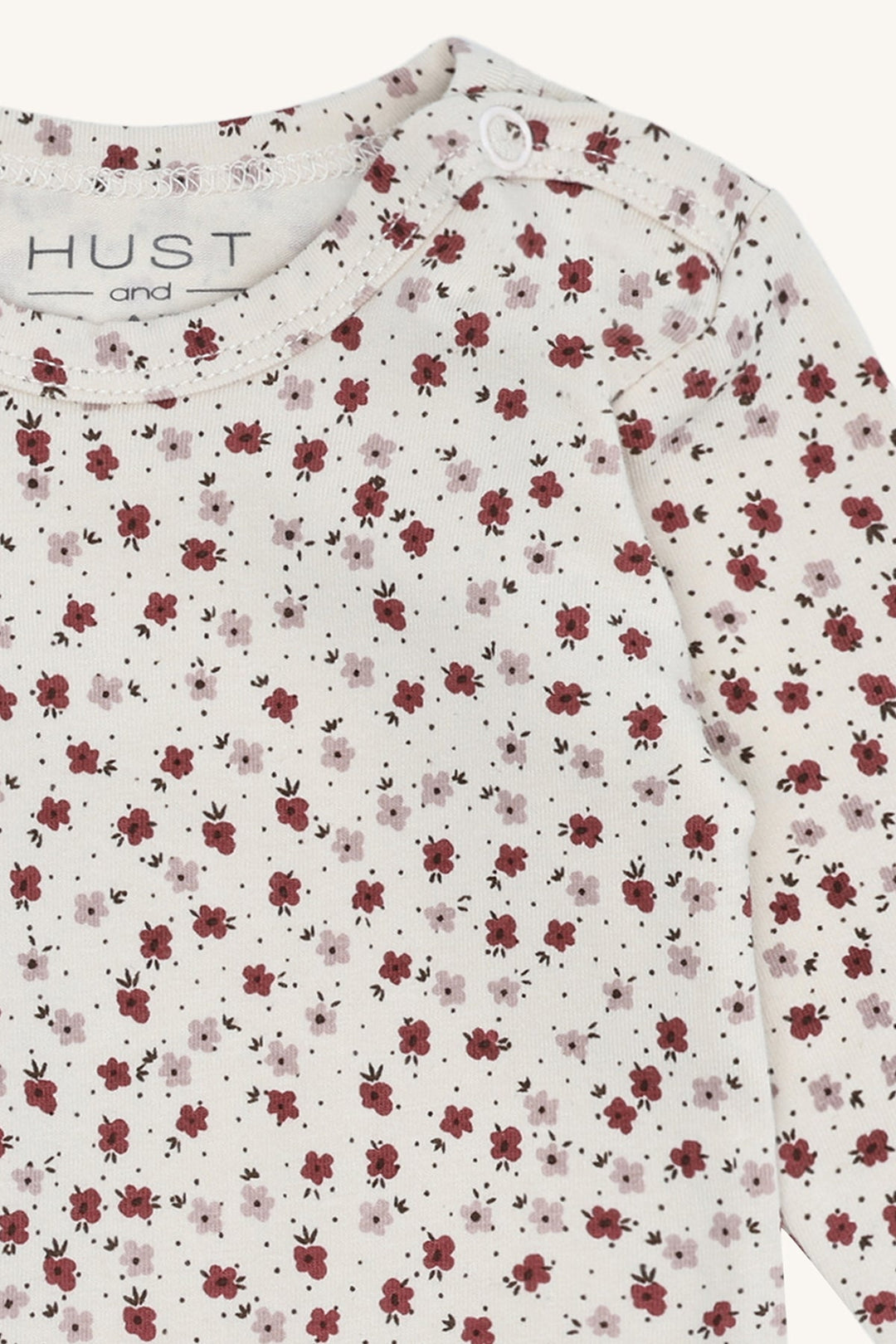 Hust and Claire Bebe Car body med blomstermønster – Gray Morn for barn - Brobrobrille
