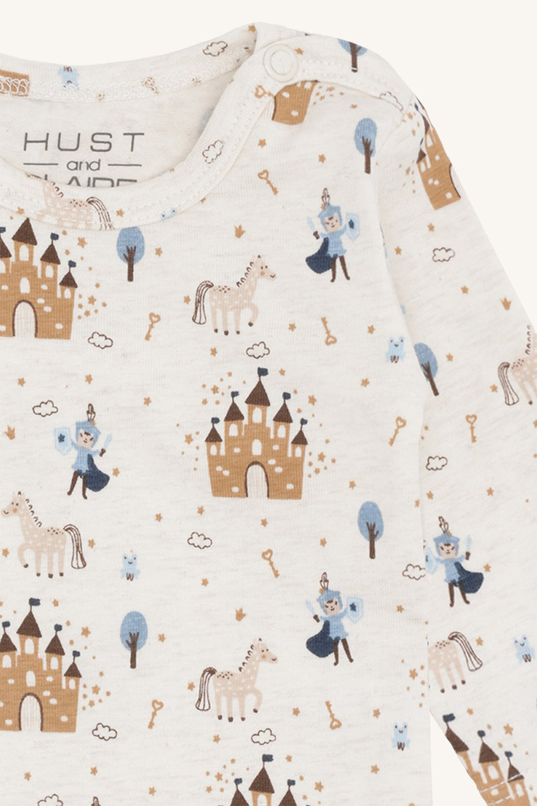 Hust and Claire Bebe Fairy Tale body med eventyrmotiv – Baby Blue for barn - Brobrobrille