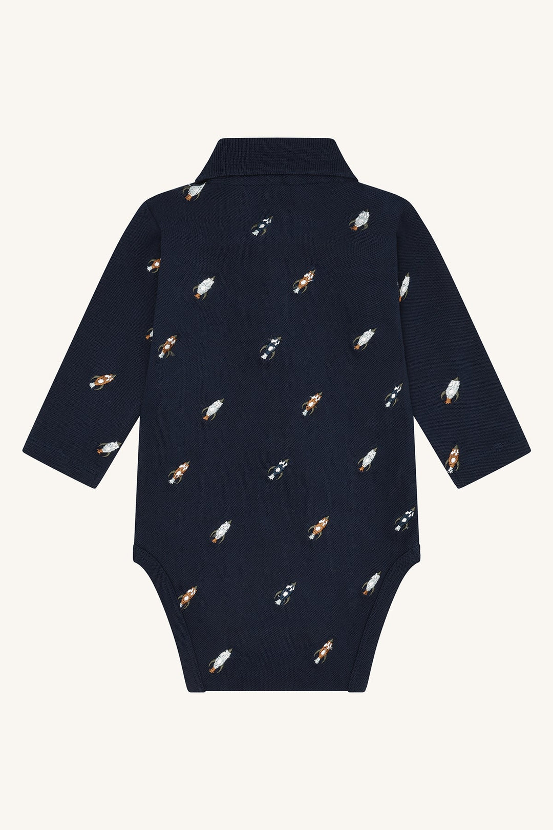 Hust and Claire Bendy Body med Rakettbroderi – More Navy for barn - Brobrobrille