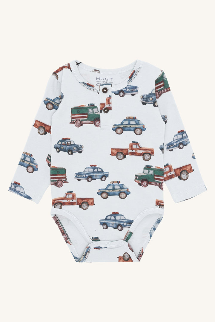 Hust and Claire Billy Body Placket Policecar - Light Blue for barn - Brobrobrille