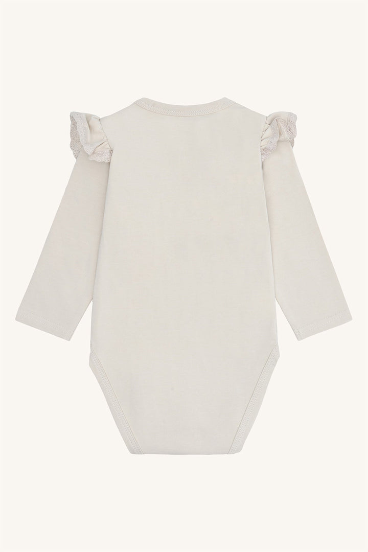 Hust and Claire Bri – Body med valp og sløyfe – French Oak for barn - Brobrobrille