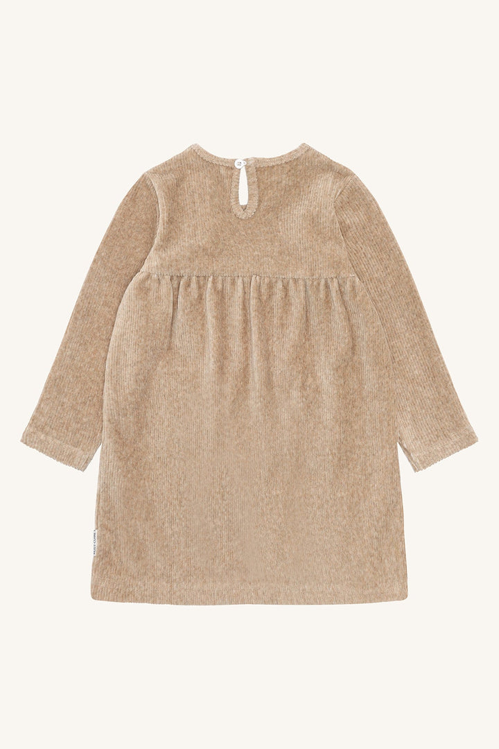 Hust and Claire Donna Kjole Ottoman Velour – Biscuit for barn - Brobrobrille