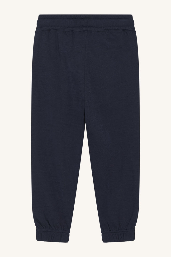 Hust and Claire Galon Joggebukse i ull og bambus – More Navy for barn - Brobrobrille