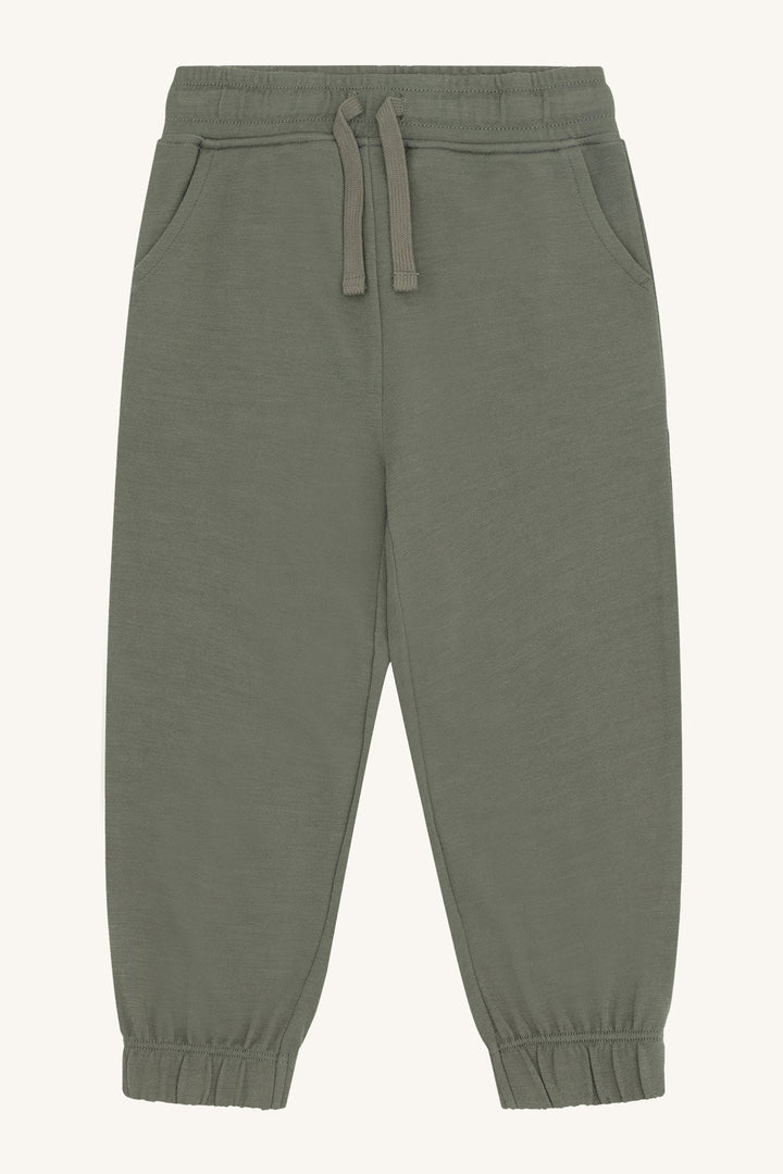 Hust and Claire Galon Joggebukse i ull og bambus – Turtle for barn - Brobrobrille