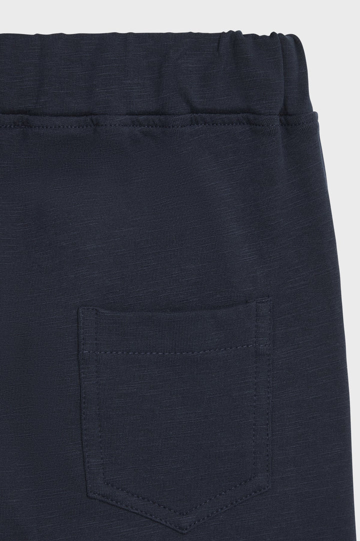 Hust and Claire Georg Solid joggebukse i bomull – Navy for barn - Brobrobrille