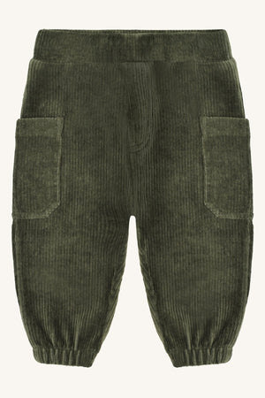 Hust and Claire Gus Bukse Ribbed Velour - Deep Ivy for barn - Brobrobrille