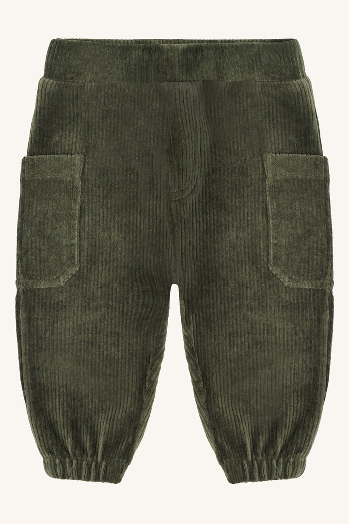 Hust and Claire Gus Bukse Ribbed Velour - Deep Ivy for barn - Brobrobrille