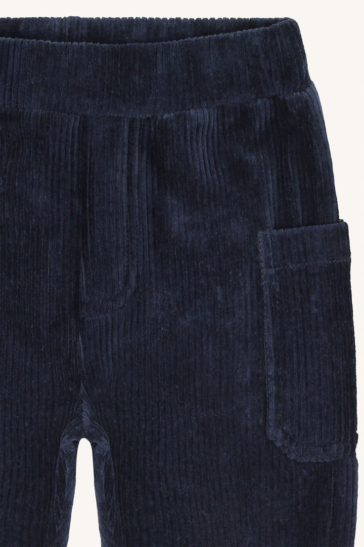 Hust and Claire Gus Bukse Ribbed Velour - More Navy for barn - Brobrobrille