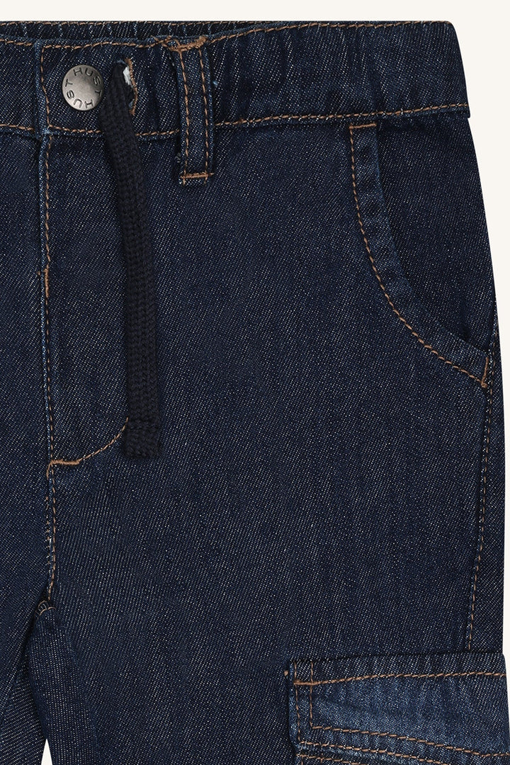 Hust and Claire James Contrast Denim Bukse – Dark Denim for barn - Brobrobrille