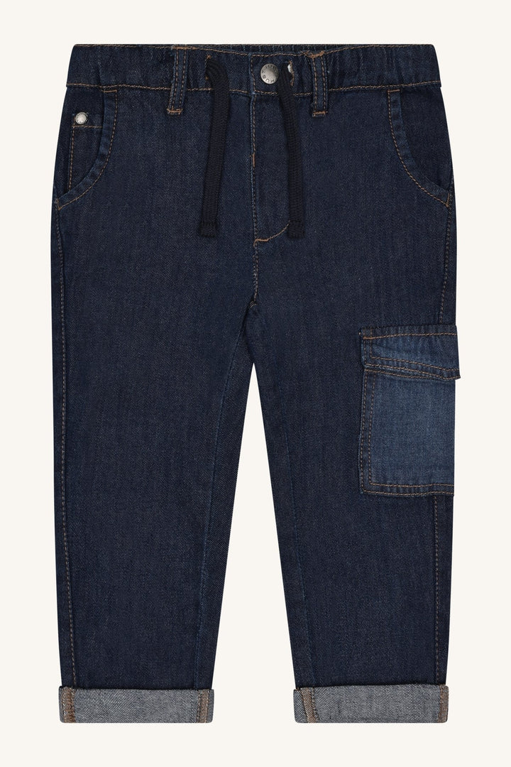 Hust and Claire James Contrast Denim Bukse – Dark Denim for barn - Brobrobrille