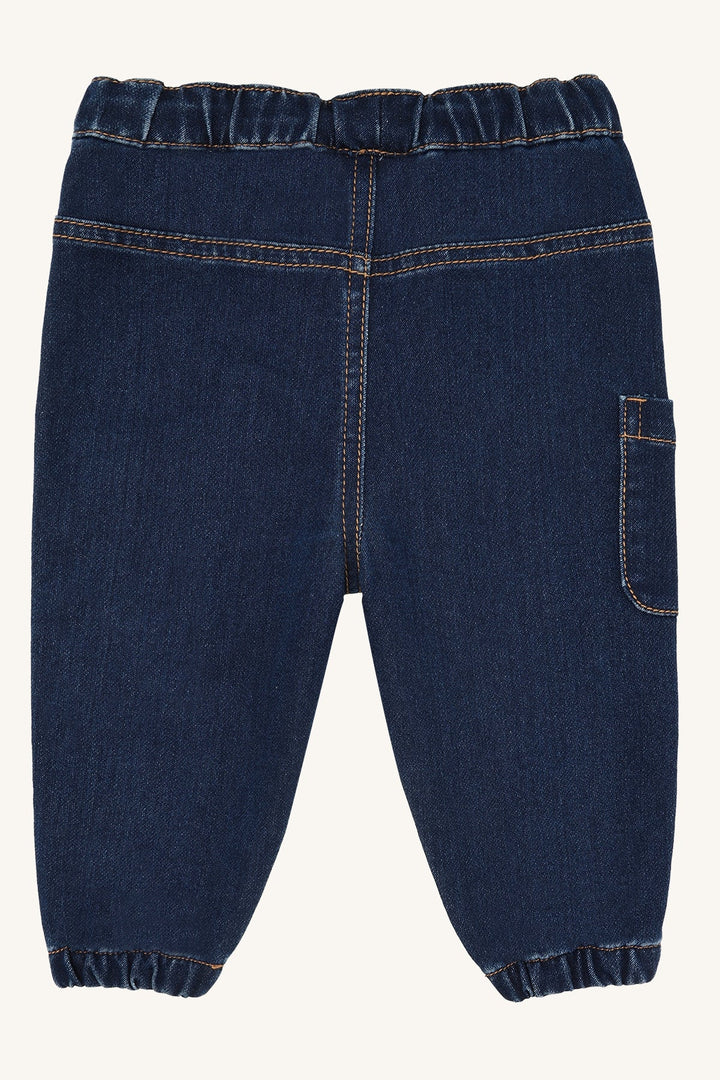 Hust and Claire Joe Sweat Denim Bukse - Blue Denim for barn - Brobrobrille