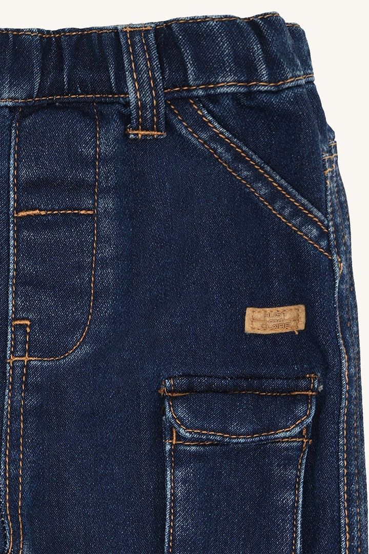 Hust and Claire Joe Sweat Denim Bukse - Blue Denim for barn - Brobrobrille
