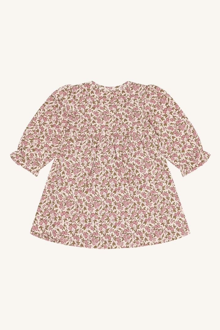 Hust and Claire Kis Flora kjole med blomsterprint – French Oak for barn - Brobrobrille