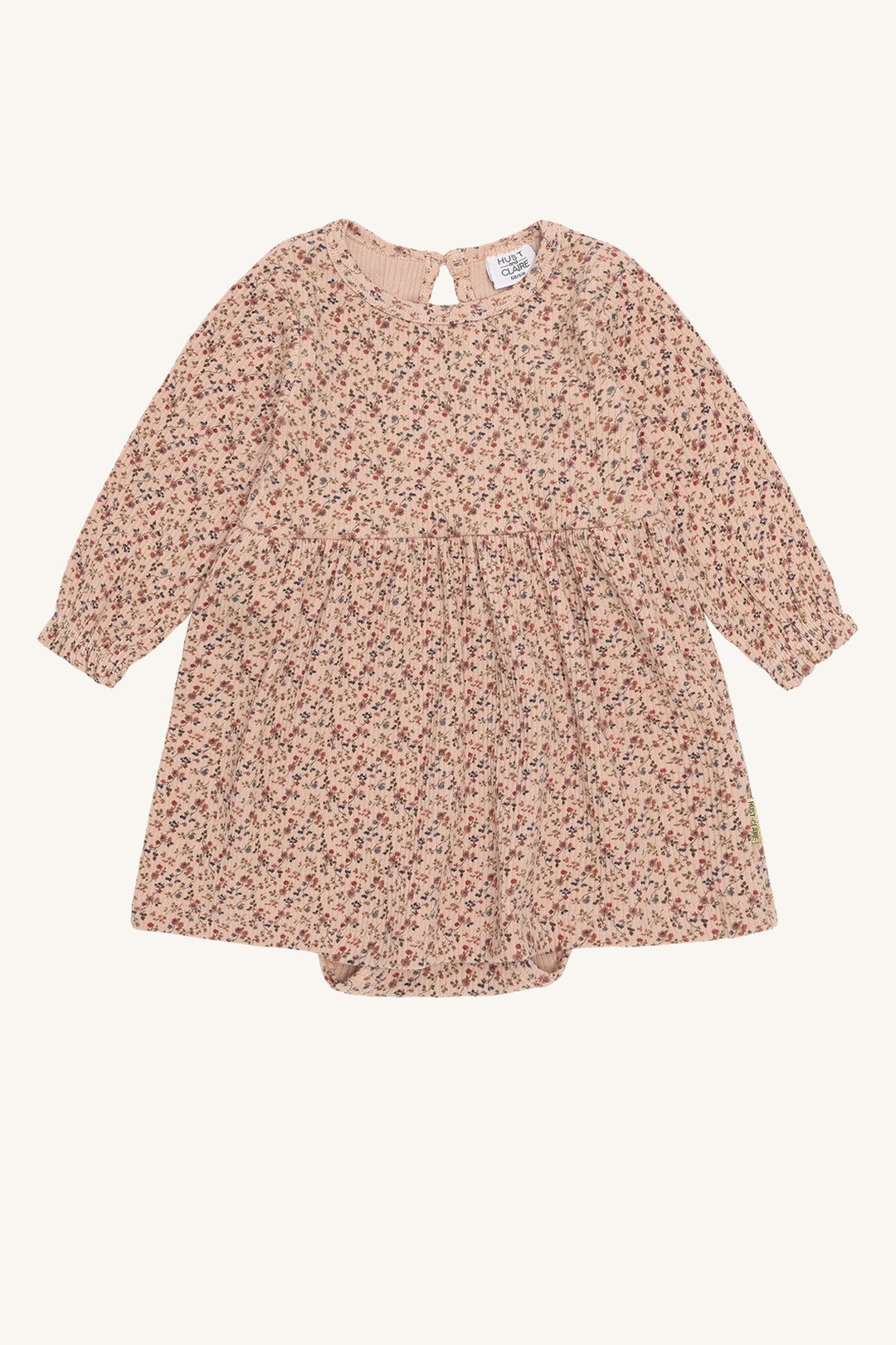 Hust and Claire Kristi Kjole Little Roses - Rugby Tan for barn - Brobrobrille