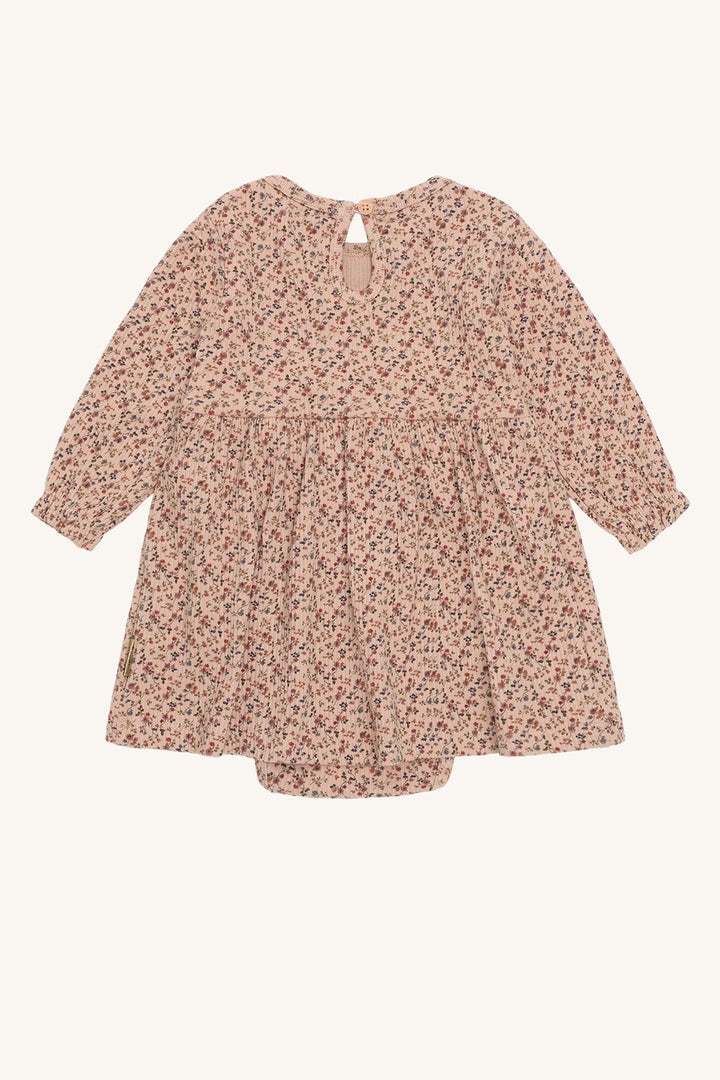 Hust and Claire Kristi Kjole Little Roses - Rugby Tan for barn - Brobrobrille