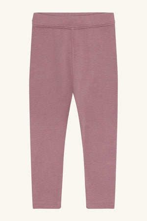 Hust and Claire Laki leggings i ull - bambus – Pale Mauve for barn - Brobrobrille
