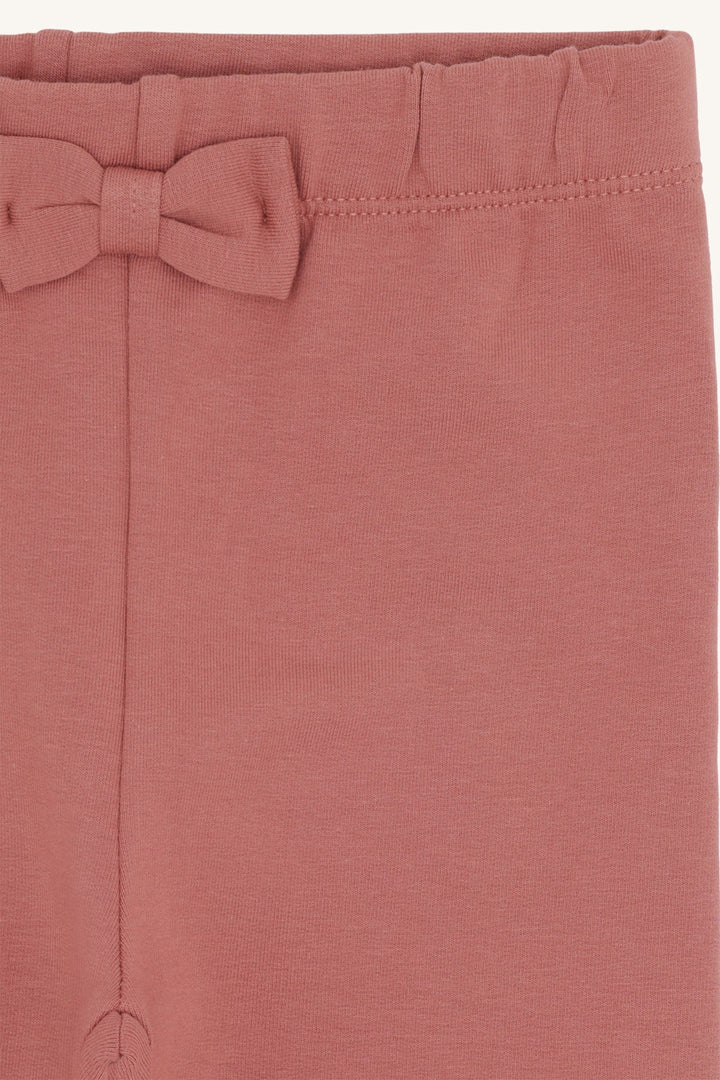 Hust and Claire Lisa leggings med sløyfe – Dry Rose for barn - Brobrobrille