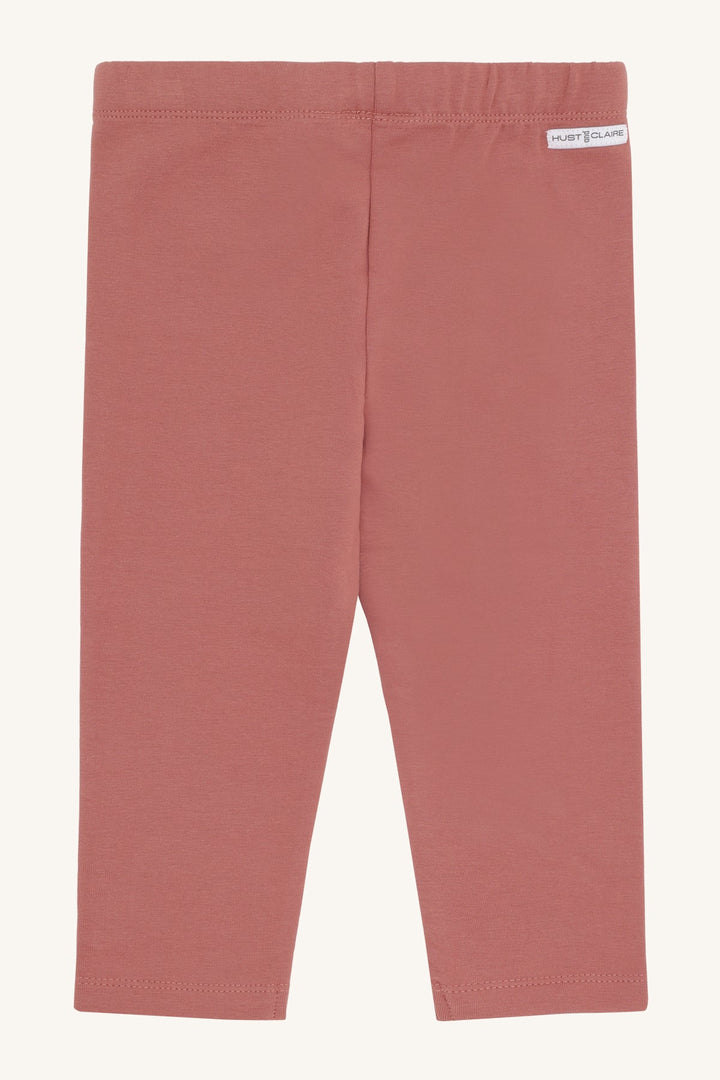 Hust and Claire Lisa leggings med sløyfe – Dry Rose for barn - Brobrobrille