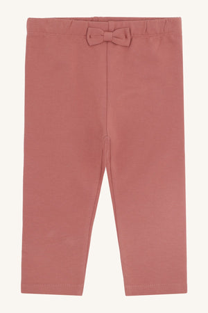 Hust and Claire Lisa leggings med sløyfe – Dry Rose for barn - Brobrobrille