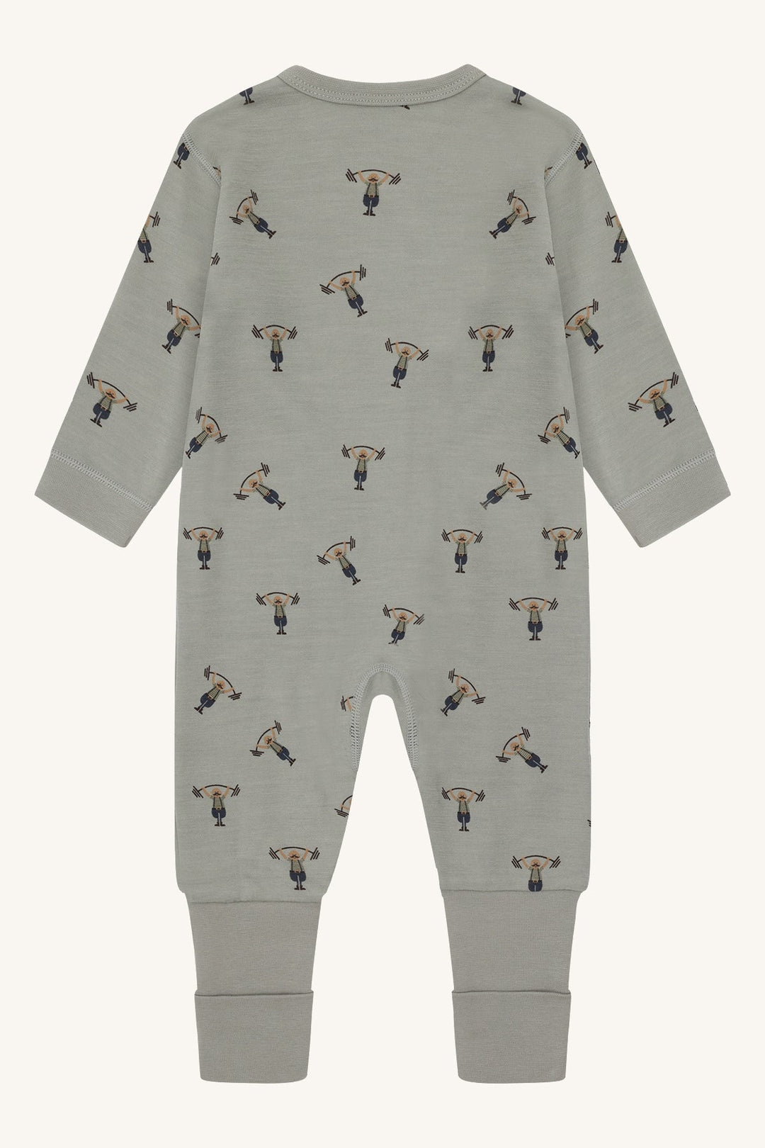 Hust and Claire Manu pyjamas med hjerter – Off White for barn - Brobrobrille