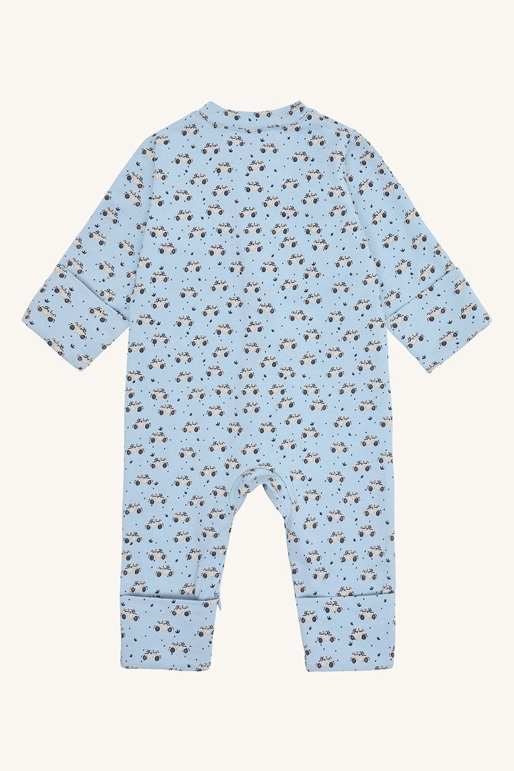 Hust and Claire Mich Car pyjamas med bilmotiv – Baby Blue for barn - Brobrobrille