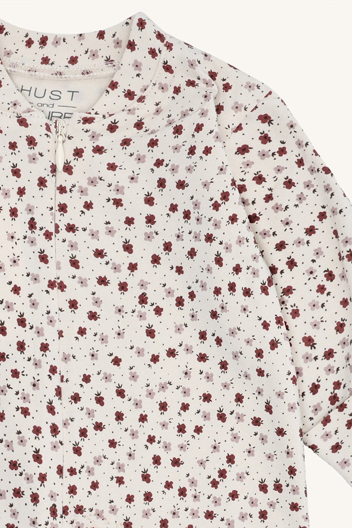 Hust and Claire Mich Car pyjamas med blomstermønster – Gray Morn for barn - Brobrobrille