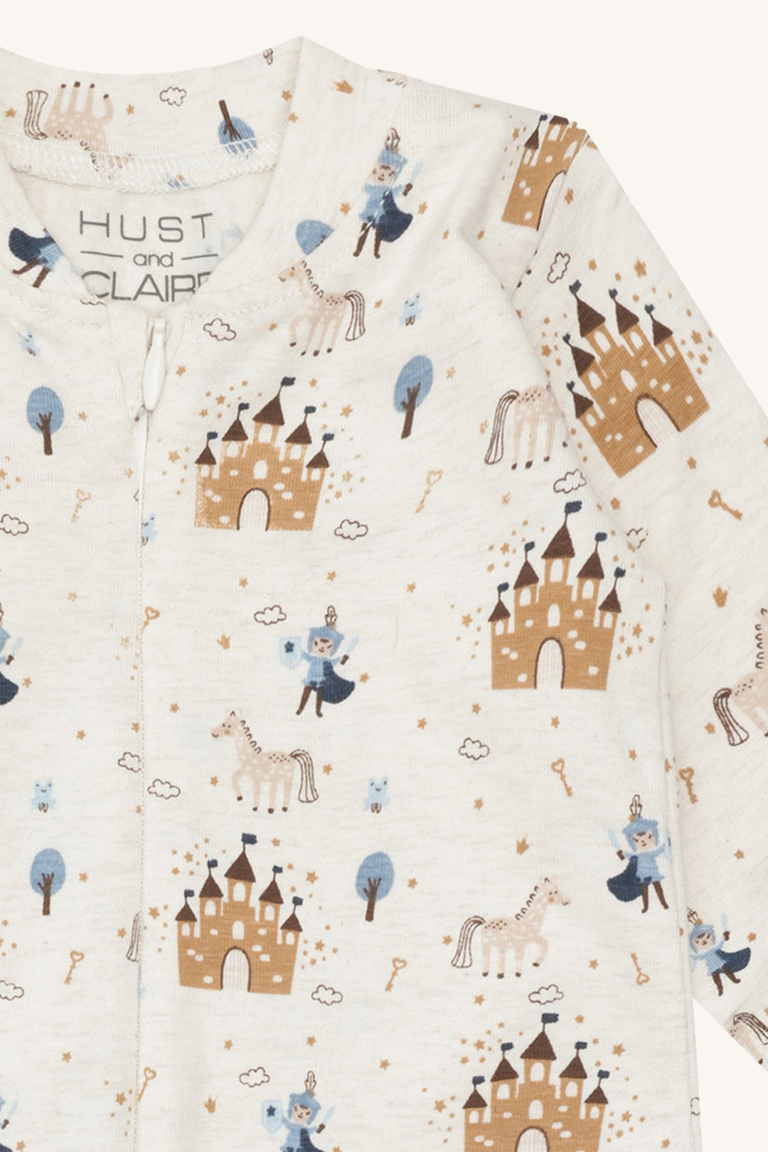 Hust and Claire Mich pyjamas med eventyrmotiv – Baby Blue for barn - Brobrobrille