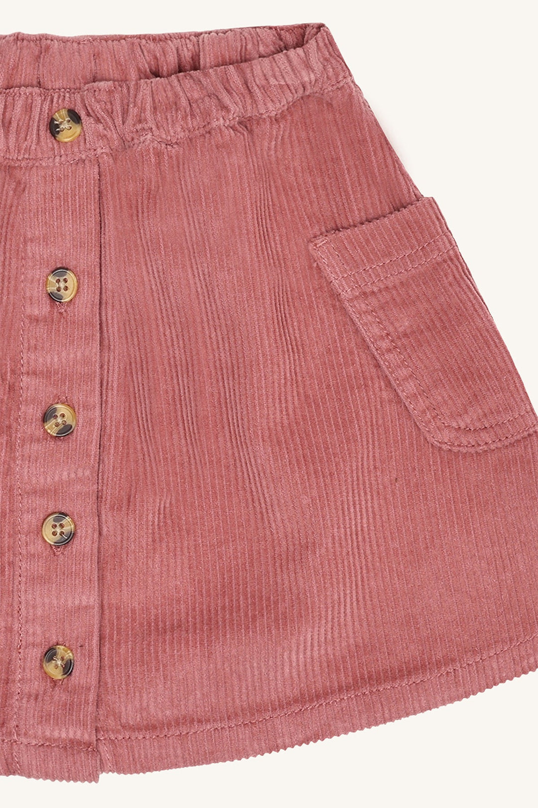Hust and Claire Nanna cordfløyelsskjørt – Dry Rose for barn - Brobrobrille