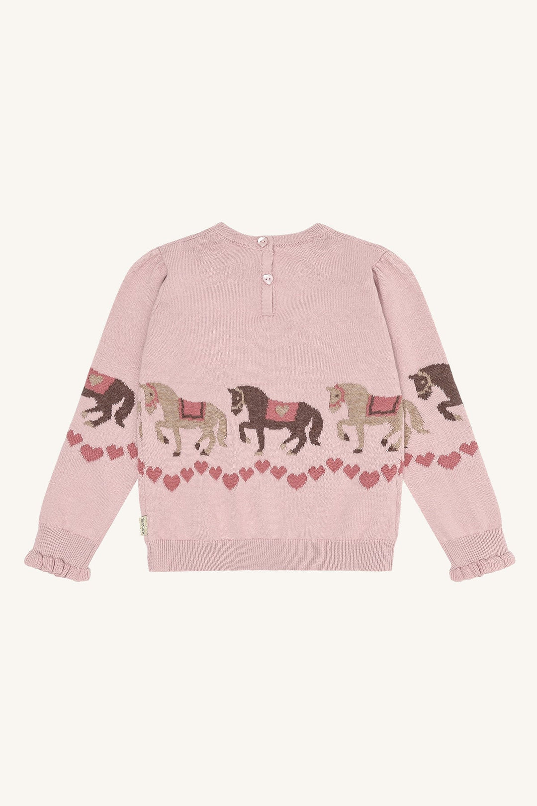 Hust and Claire Pani genser med hestemotiv – Adobe Rose for barn - Brobrobrille