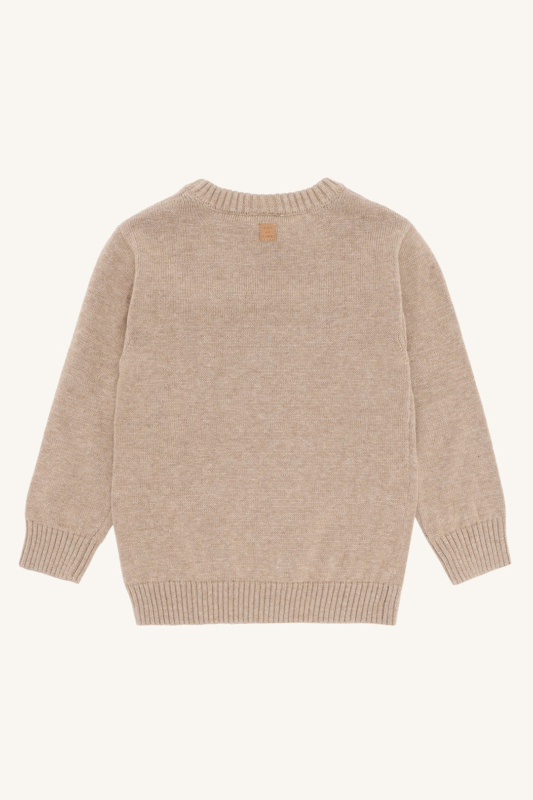 Hust and Claire Pelle Strikkegenser Strong Man - Biscuit for barn - Brobrobrille
