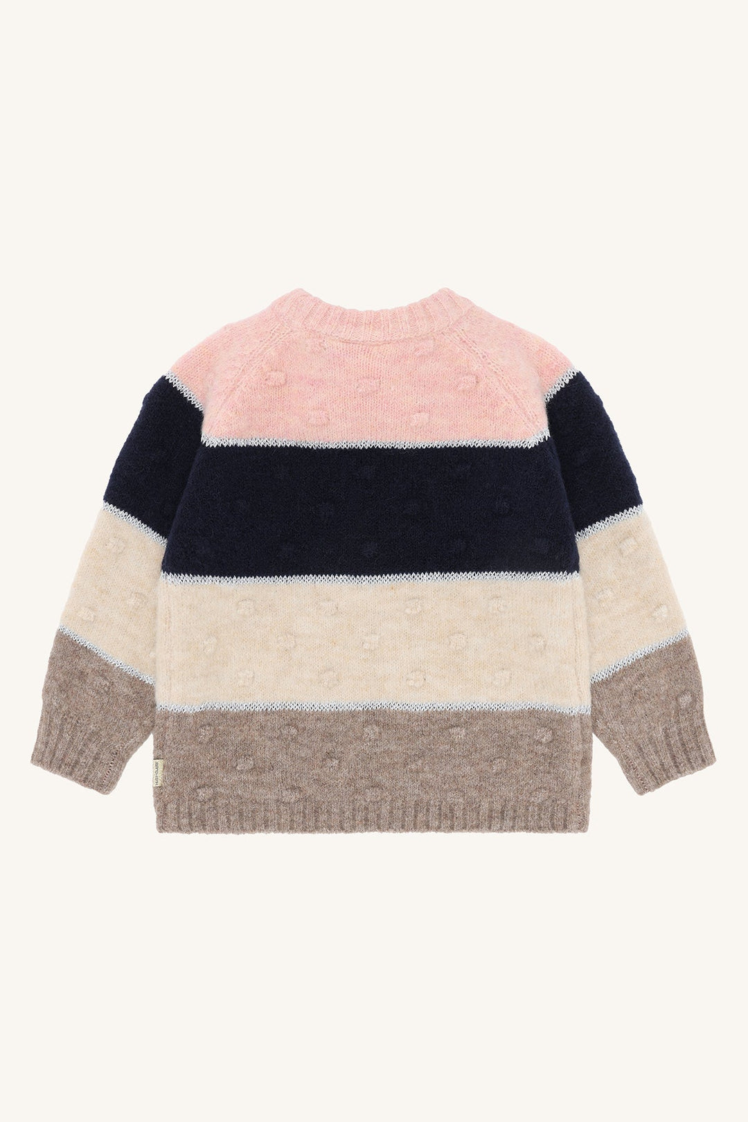 Hust and Claire Pippa Strikkegenser – Wheat Melange for barn - Brobrobrille