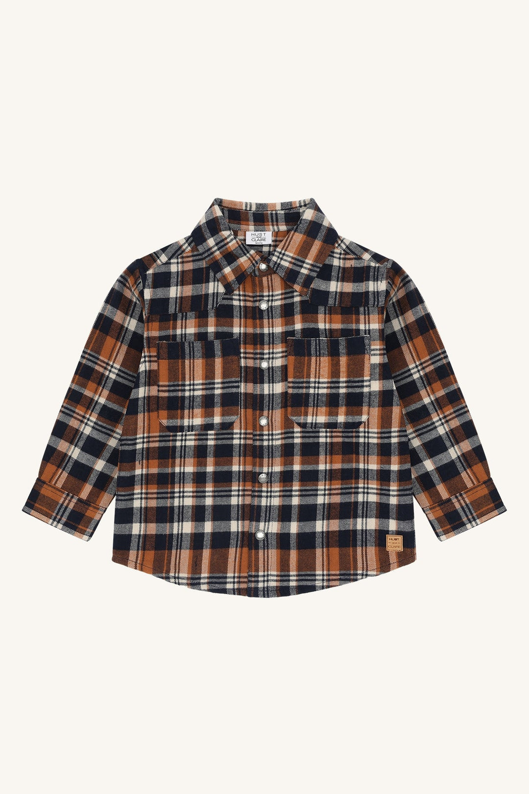 Hust and Claire Ravn Skjorte Urban Check – More Navy for barn - Brobrobrille