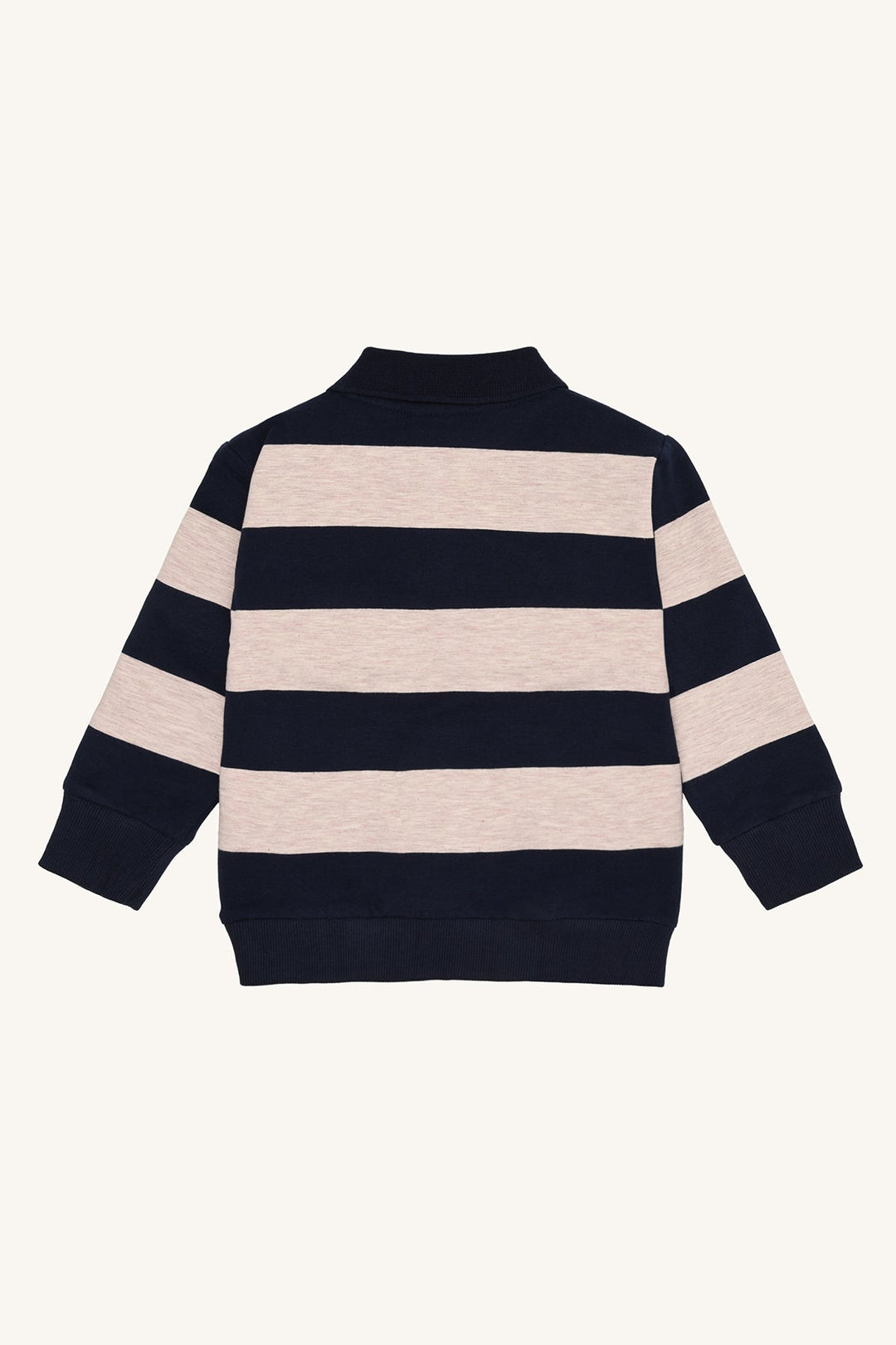 Hust and Claire Sejer Colorblock genser med krage – More Navy for barn - Brobrobrille