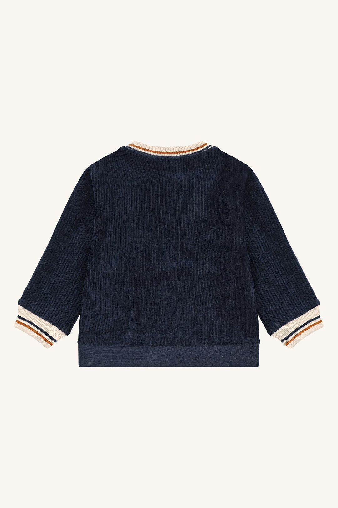 Hust and Claire Sofus Genser Ribbed Velour - More Navy for barn - Brobrobrille