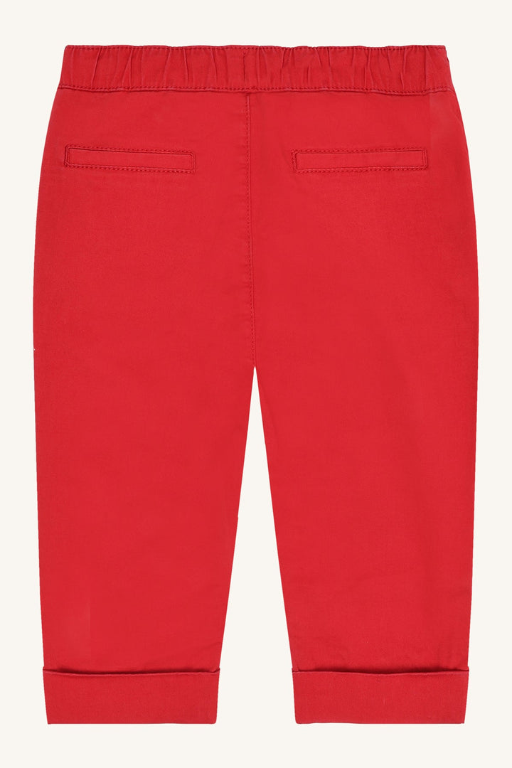 Hust and Claire Trevor Twill Bukse – Warm Red for barn - Brobrobrille