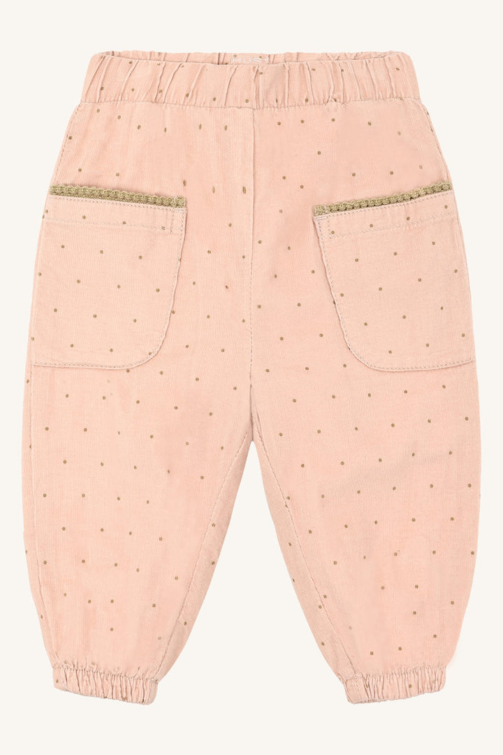 Hust and Claire Trine Bukse Dotty - Rugby Tan for barn - Brobrobrille