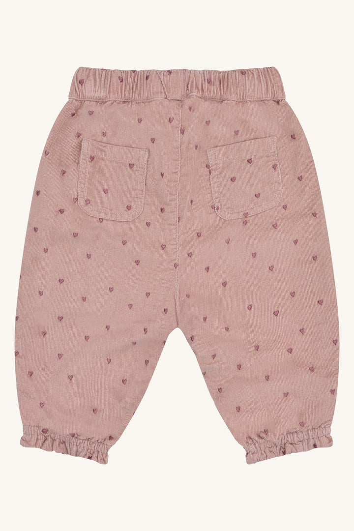 Hust and Claire Trine bukse med små hjerter – Adobe Rose for barn - Brobrobrille